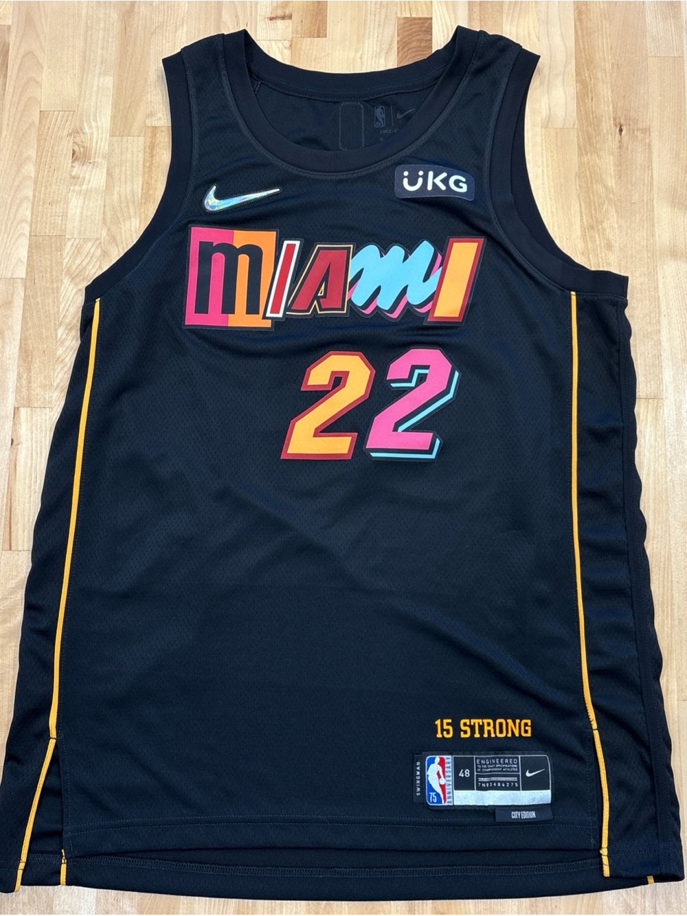 Nike Jimmy Butler Miami Heat City Edition Mashup Jersey Black Men's Size L 48